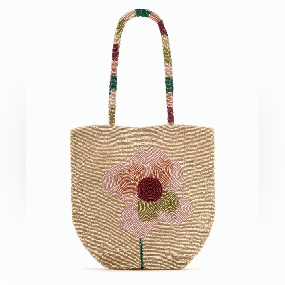 Zara Floral Beaded Bag